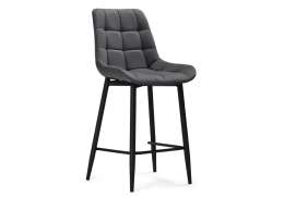 Барный стул Алст темно-серый / черный (50x56x100)