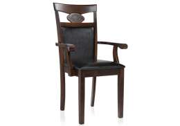 Стул деревянный Кресло Luiza dirty oak / dark brown (52x52x95)