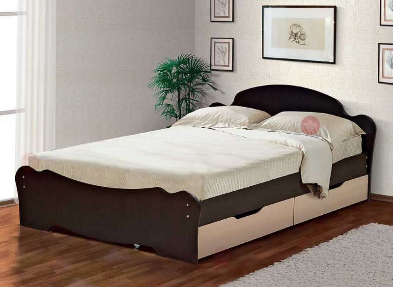 Кровать двуспальная  универсальная с ящиками. 