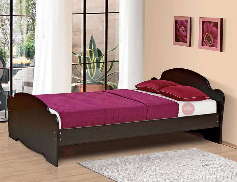 Кровать двуспальная универсальная с ножной спинкой. 