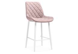 Барный стул Баодин К Б/К розовый / белый (50x56x101)