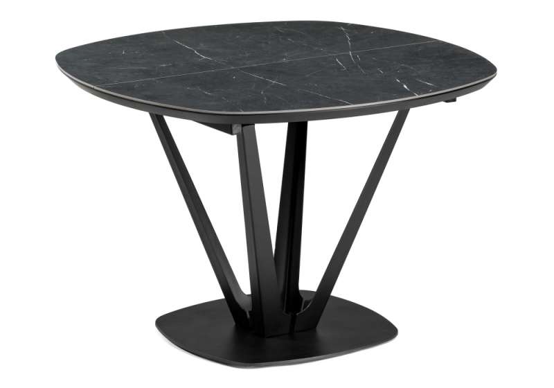 Керамический стол Азраун черный (110x75). 