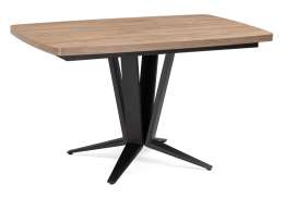 Стол деревянный Хасаф дуб канзас / черный (80x76)
