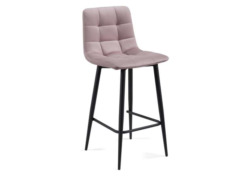 Барный стул Чилли К розовый / черный (43x42x93). 