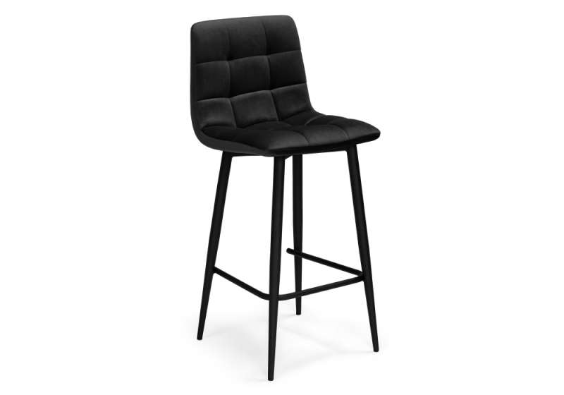 Барный стул Чилли К черный / черный (43x42x93). 